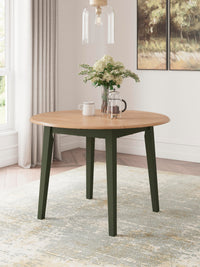 Windham Dining Table and 2 Chairs in Natural/Green