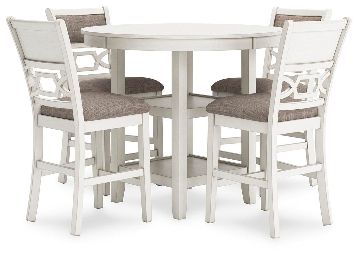 Nambucca Park Counter Height Dining Table and 4 Barstools (Set of 5)
