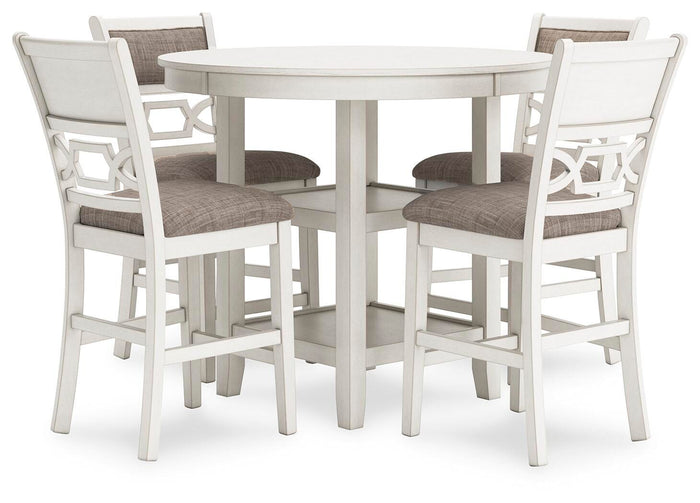 Nambucca Park Counter Height Dining Table and 4 Barstools (Set of 5)