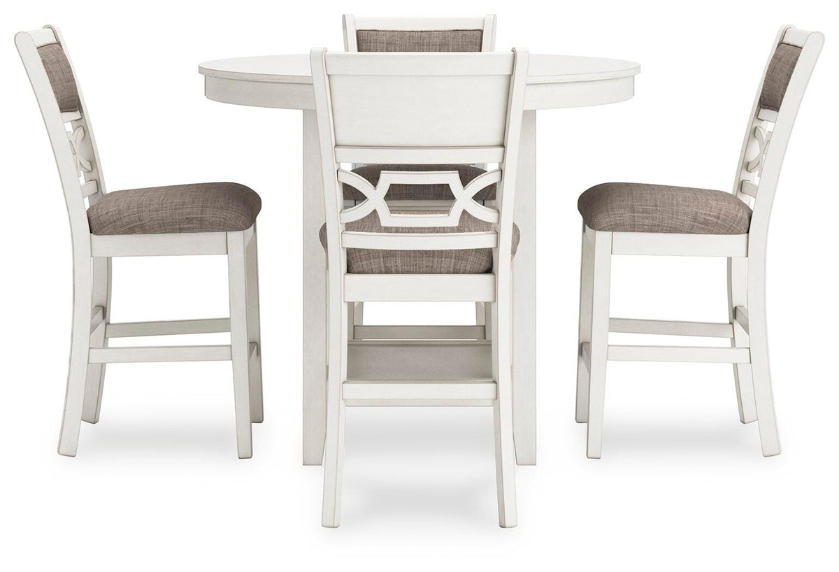 Nambucca Park Counter Height Dining Table and 4 Barstools (Set of 5)