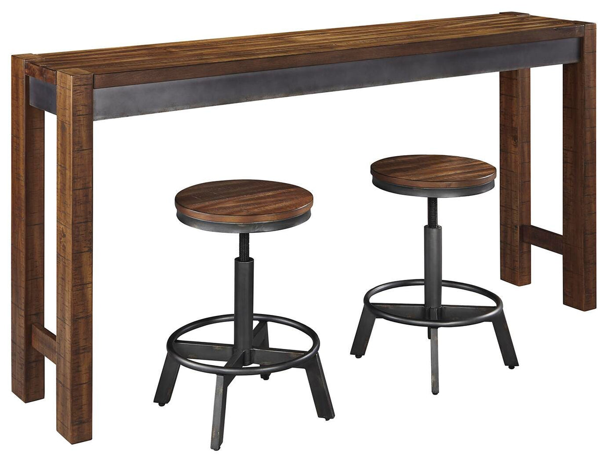 Riveter Counter Height Dining Table and 2 Barstools