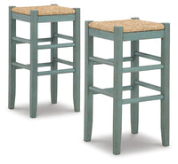 Fenn Bar Height Bar Stool in Teal