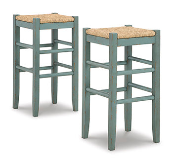 Fenn Bar Height Bar Stool in Teal