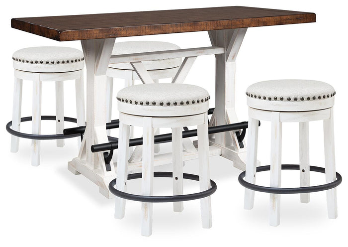 Denham Counter Height Dining Table and 4 Barstools in Default II