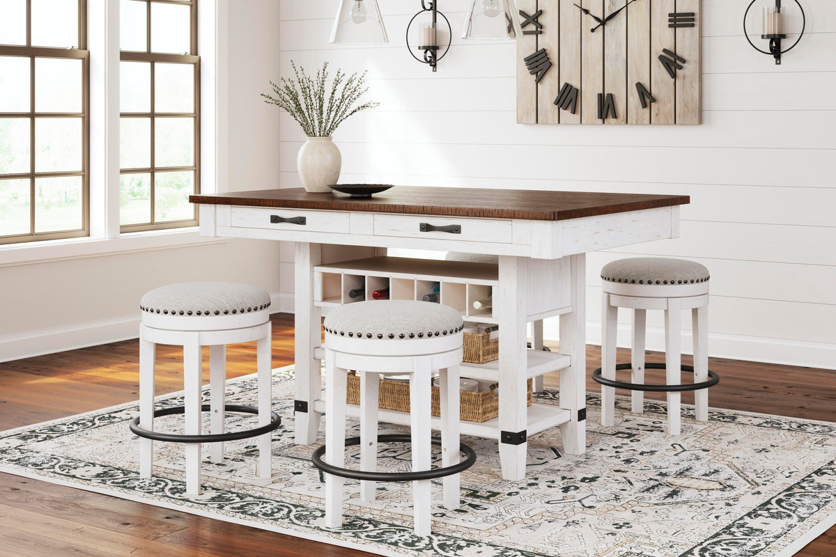 Denham Counter Height Dining Table and 4 Barstools in Multi
