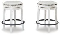 Denham Counter Height Stool in White/Black