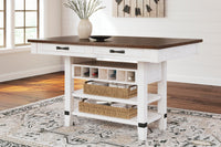 Denham Counter Height Dining Table and 4 Barstools in Multi