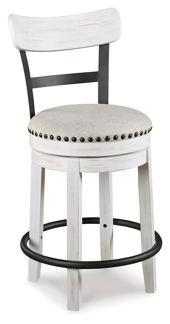 Denham Counter Height Dining Table and 2 Barstools in White