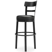 Denham Bar Height Bar Stool in Black