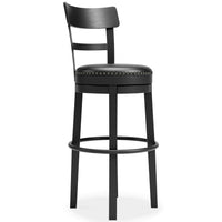 Denham Bar Height Bar Stool in Black