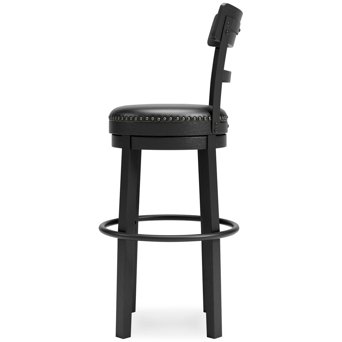 Denham Bar Height Bar Stool in Black