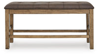 Fenwick Bay Counter Height Extension Dining Table with 4 Barstools and Bench