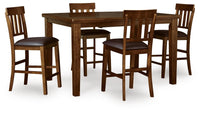 Pennwick Counter Height Dining Table and 4 Barstools in Default
