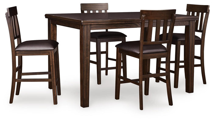 Ashgrove Counter Height Dining Table and 4 Barstools