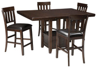 Ashgrove Counter Height Dining Table with 4 Barstools