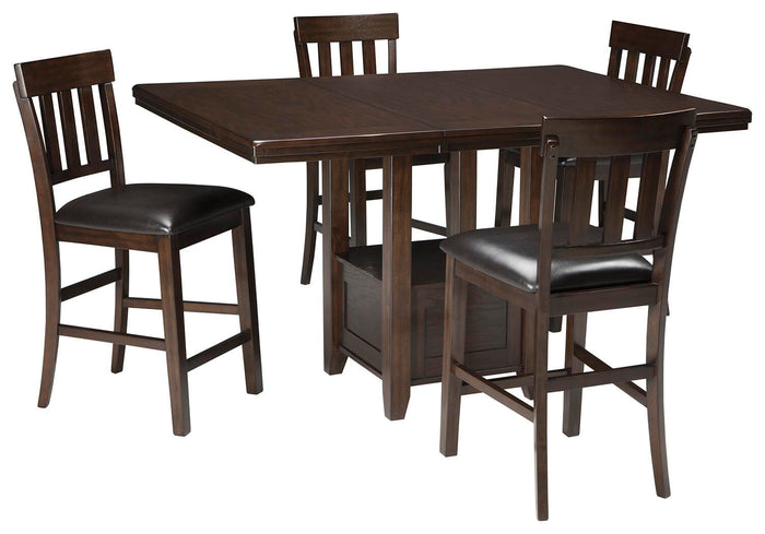 Ashgrove Counter Height Dining Table with 4 Barstools