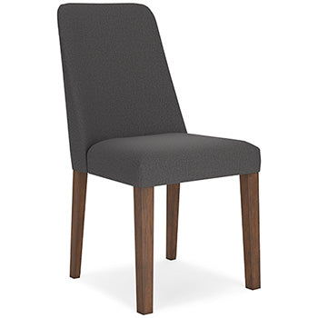 Roscoe Dining Chair in Charcoal/Brown