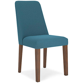 Roscoe Dining Chair in Blue/Brown