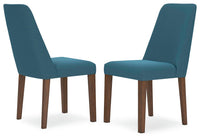 Roscoe Dining Chair (Set of 2) in Blue/Brown