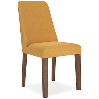 Roscoe Dining Chair in Mustard/Brown