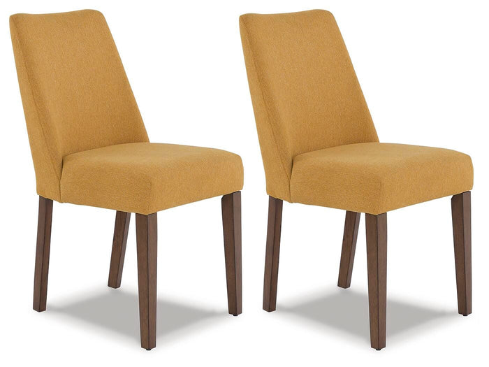 Roscoe Dining Chair (Set of 2) in Mustard/Brown