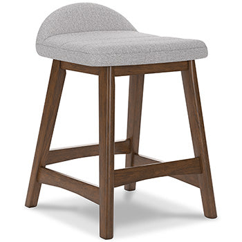 Roscoe Counter Height Bar Stool in Light Gray/Brown