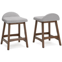 Roscoe Counter Height Bar Stool in Light Gray/Brown