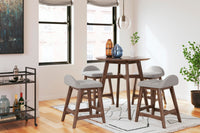 Roscoe Counter Height Bar Stool in Light Gray/Brown