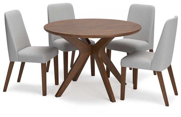 Roscoe Dining Table and 4 Chairs in Multi