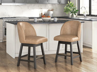 Thornbury Counter Height Barstool Leather Match