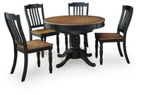 Dunkeld Extension Dining Table and 4 Chairs