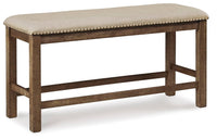 Ashcombe Bay Counter Height Dining Table and 2 Barstools and Bench