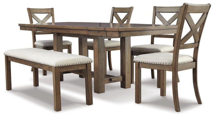 Ashcombe Bay Dining Table and 4 Chairs and Bench