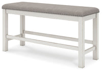 Hadley Counter Height Extension Dining Table with 6 Barstools and Bench