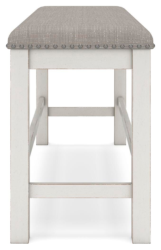 Hadley Counter Height Dining Table with 4 Barstools and Bench