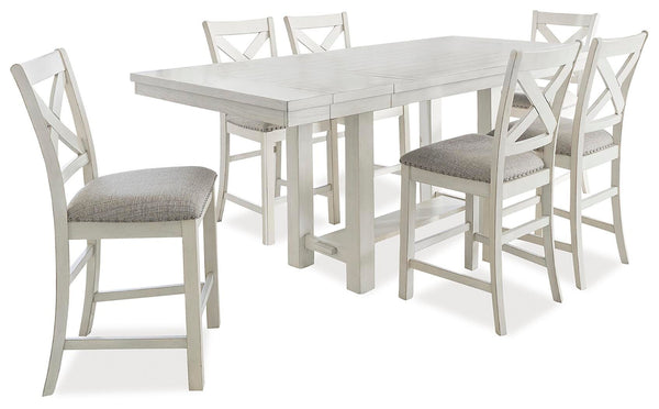 Robbinsdale Counter Height Dining Table and 6 Barstools