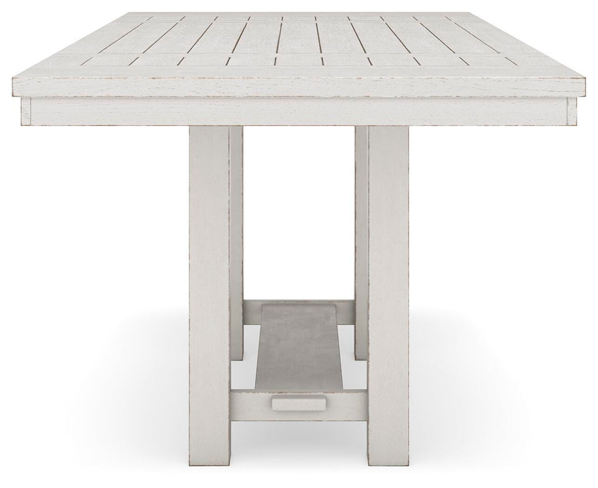 Hadley Counter Height Dining Table with 4 Barstools and Bench