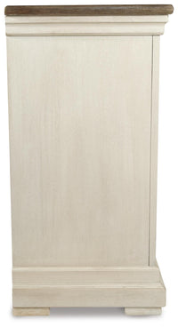 Hartwell Counter Height Table with 6 Barstools with Server and Display Cabinet