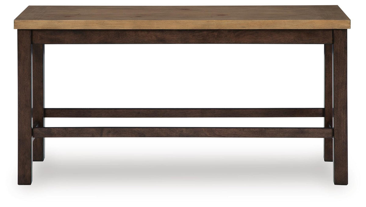 Hollowmere Counter Height Extension Dining Table 4 Barstools and Bench