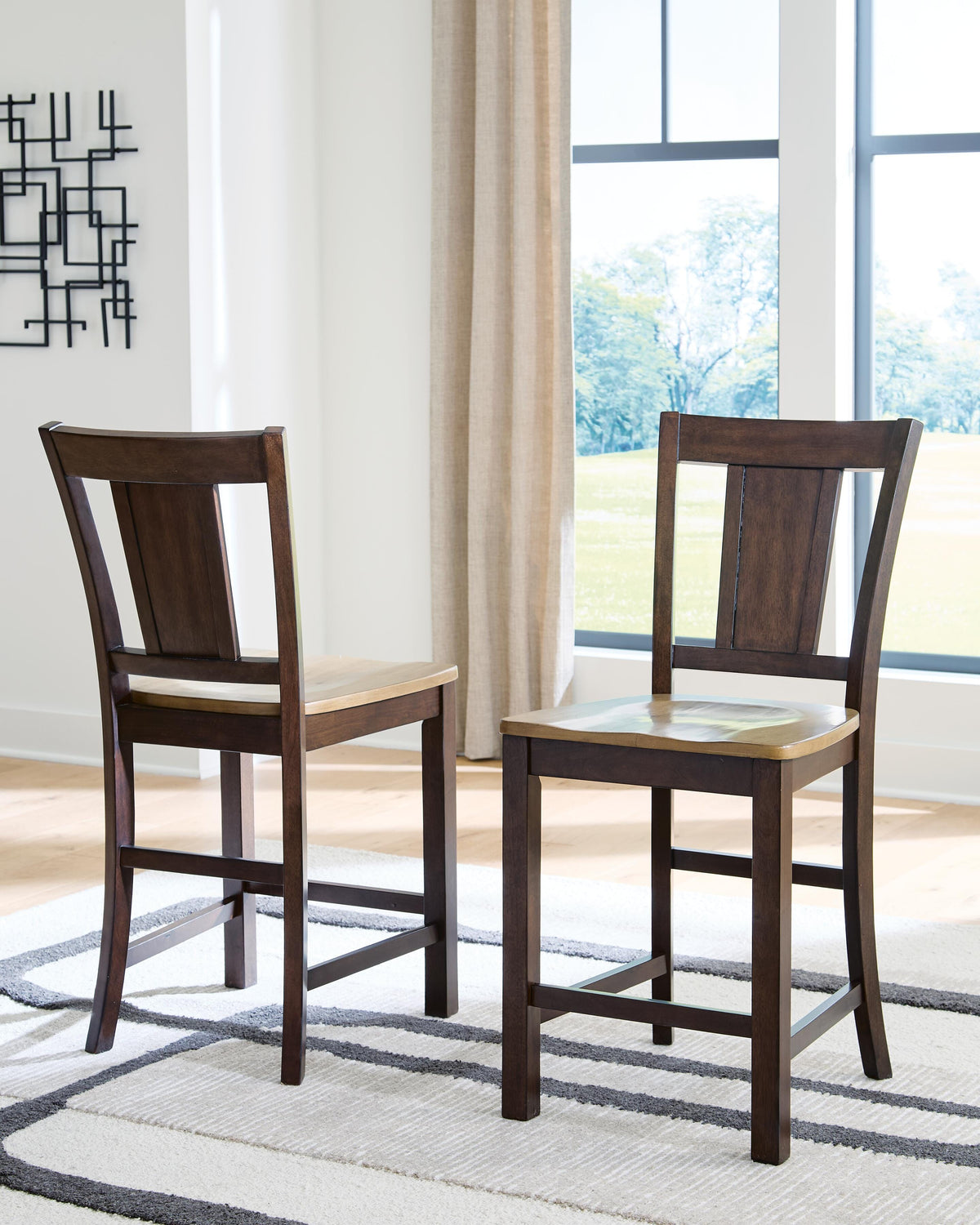 Hollowmere Counter Height Extension Dining Table and 4 Barstools