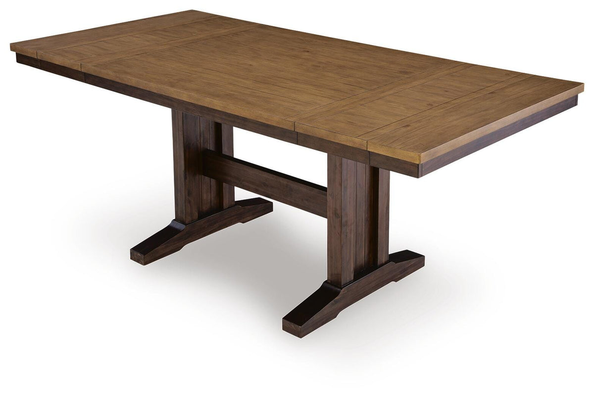 Hollowmere Counter Height Extension Dining Table and 6 Barstools