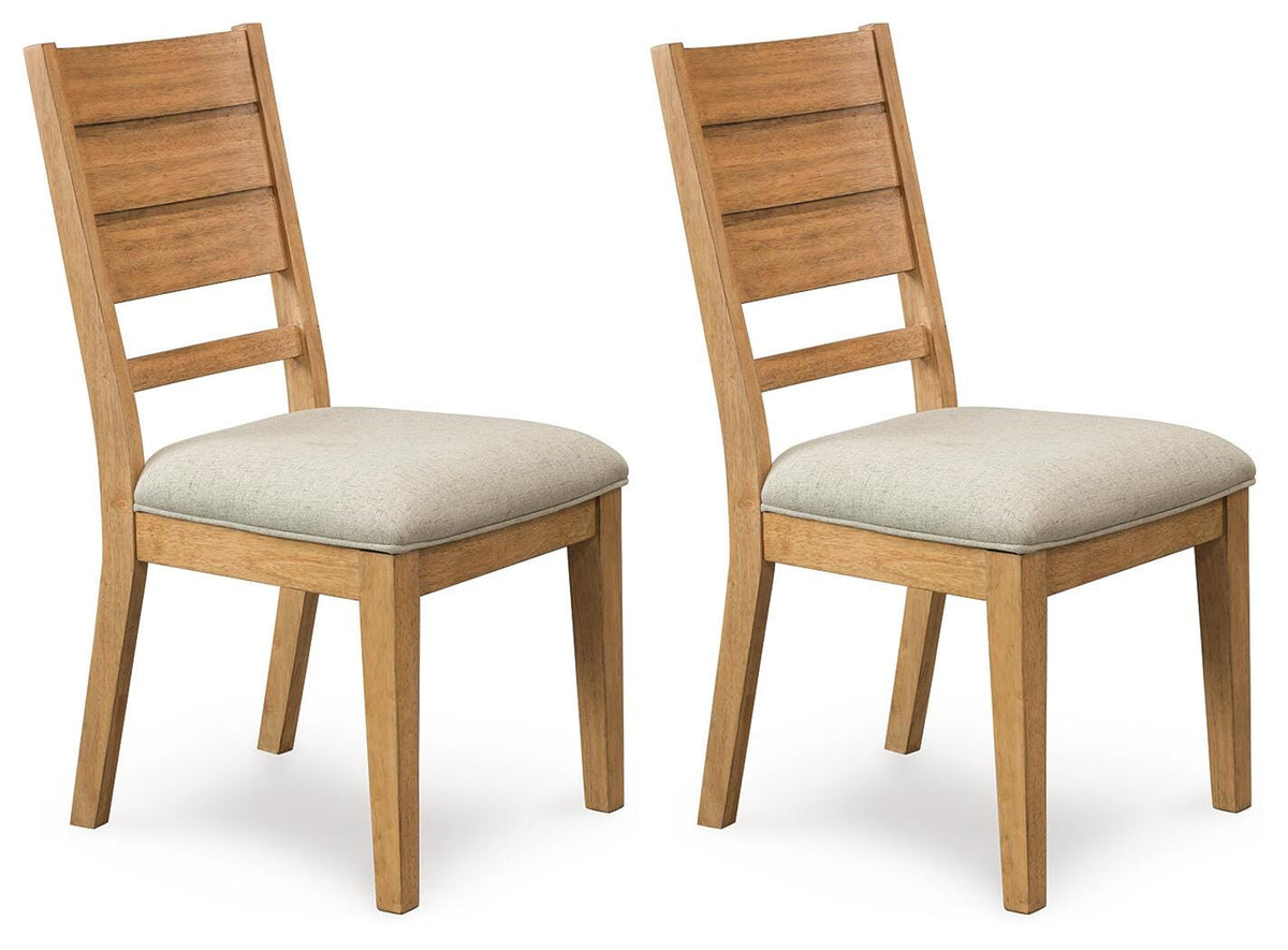 Wexford Dining Chair in Gray/Light Brown