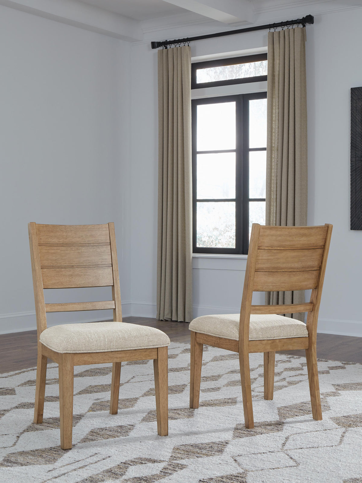Wexford Dining Chair in Gray/Light Brown
