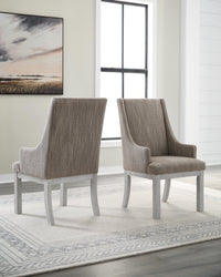 Millbrook Dining Chair (Set of 2) in White/Gray