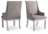 Millbrook Dining Chair (Set of 2) in White/Gray