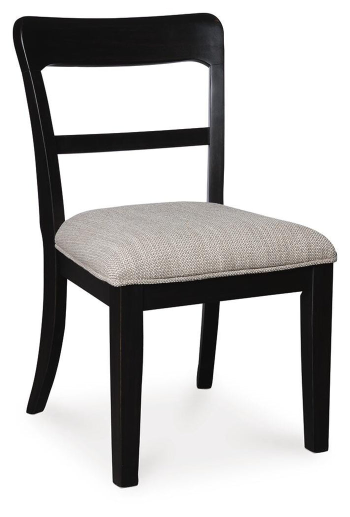 Ashcombe Dining Chair in Black Fabric