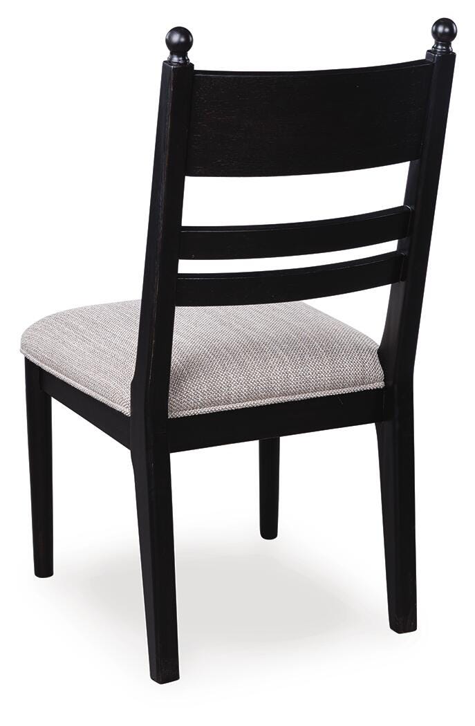 Ashcombe Dining Chair in Black Fabric II