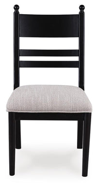 Ashcombe Dining Chair in Black Fabric II