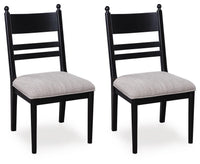 Ashcombe Dining Chair in Black Fabric II