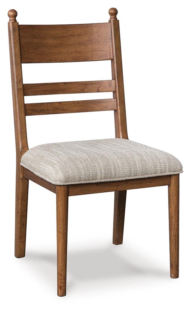 Ashcombe Dining Chair in Brown Fabric